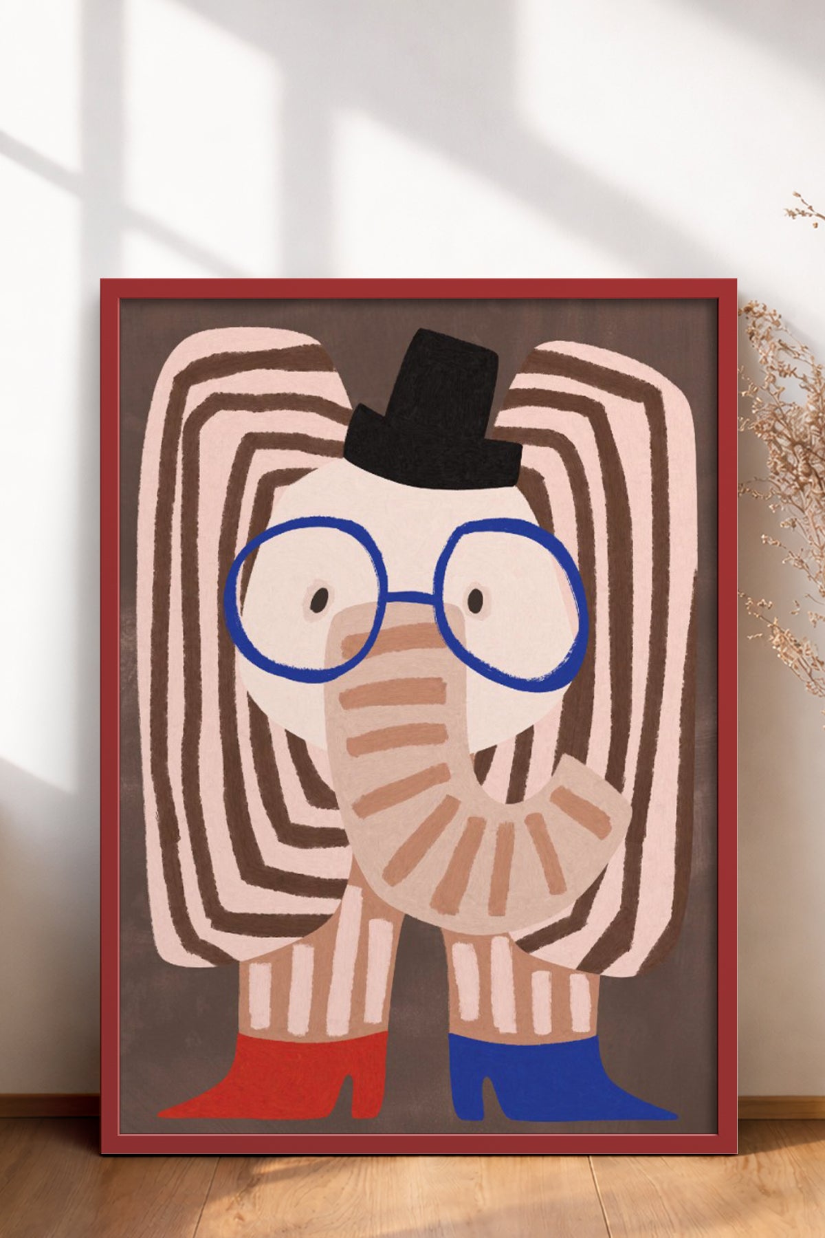 HOMEPACK Ahşap Çerçeveli Tablo Çerçeveli Poster Sanatsal Modern Duvar Dekoru BEK-8157