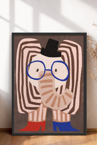 HOMEPACK Ahşap Çerçeveli Tablo Çerçeveli Poster Sanatsal Modern Duvar Dekoru BEK-8157