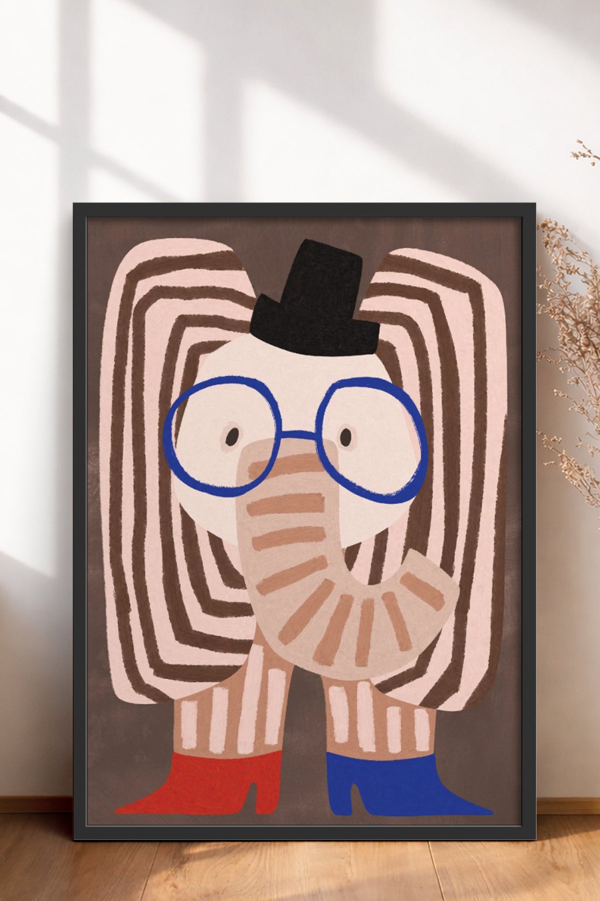 HOMEPACK Ahşap Çerçeveli Tablo Çerçeveli Poster Sanatsal Modern Duvar Dekoru BEK-8157