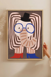 HOMEPACK Ahşap Çerçeveli Tablo Çerçeveli Poster Sanatsal Modern Duvar Dekoru BEK-8157