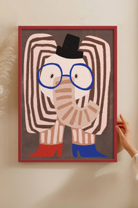 HOMEPACK Ahşap Çerçeveli Tablo Çerçeveli Poster Sanatsal Modern Duvar Dekoru BEK-8157