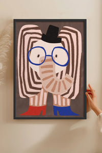 HOMEPACK Ahşap Çerçeveli Tablo Çerçeveli Poster Sanatsal Modern Duvar Dekoru BEK-8157
