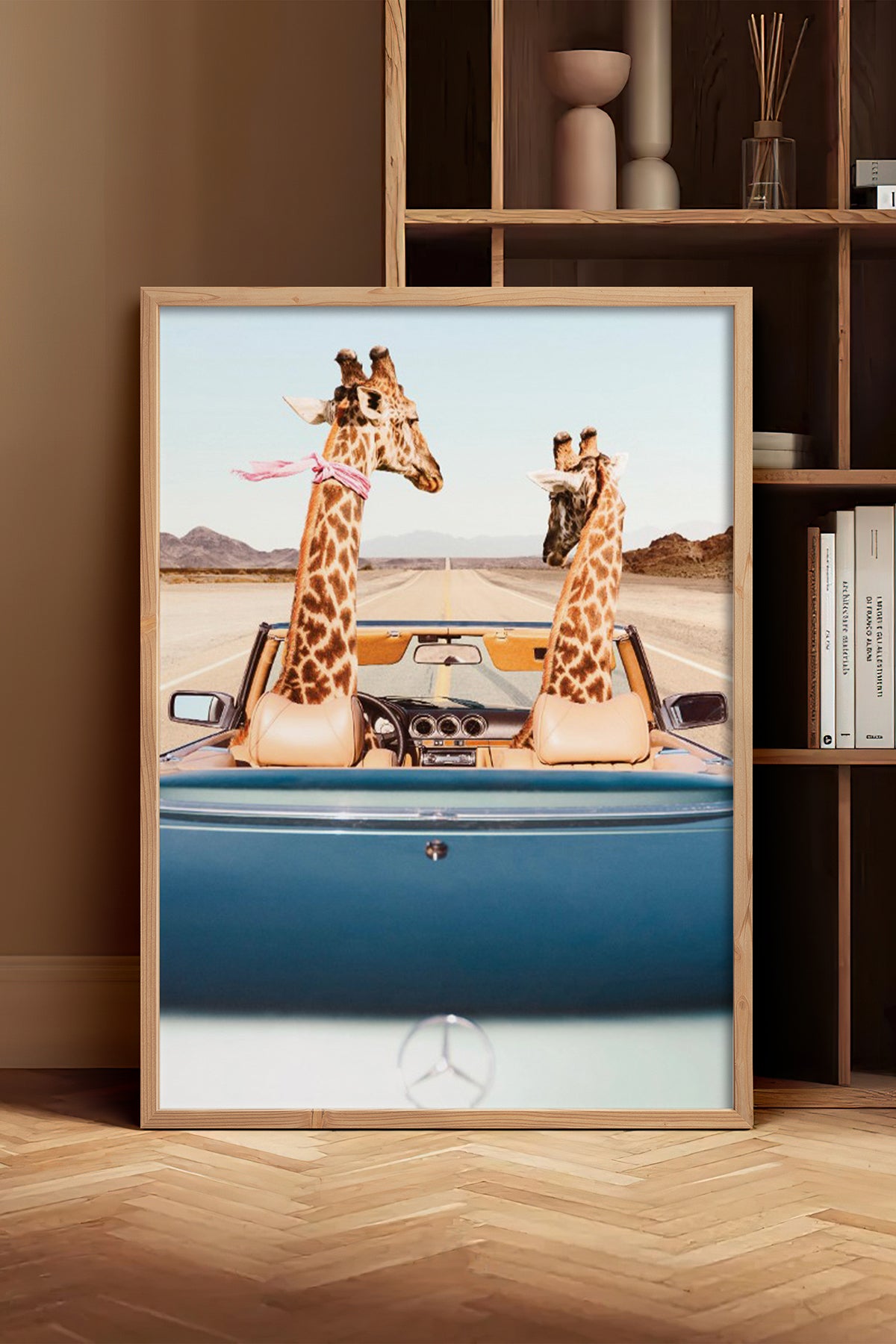 HOMEPACK Ahşap Çerçeveli Tablo Çerçeveli Poster Sanatsal Modern Duvar Dekoru BEK-8158