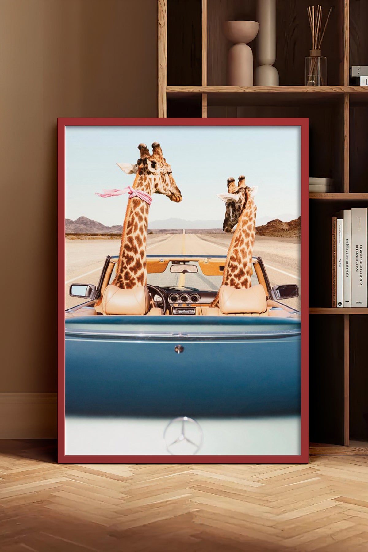 HOMEPACK Ahşap Çerçeveli Tablo Çerçeveli Poster Sanatsal Modern Duvar Dekoru BEK-8158