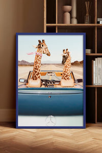 HOMEPACK Ahşap Çerçeveli Tablo Çerçeveli Poster Sanatsal Modern Duvar Dekoru BEK-8158