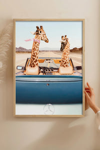 HOMEPACK Ahşap Çerçeveli Tablo Çerçeveli Poster Sanatsal Modern Duvar Dekoru BEK-8158