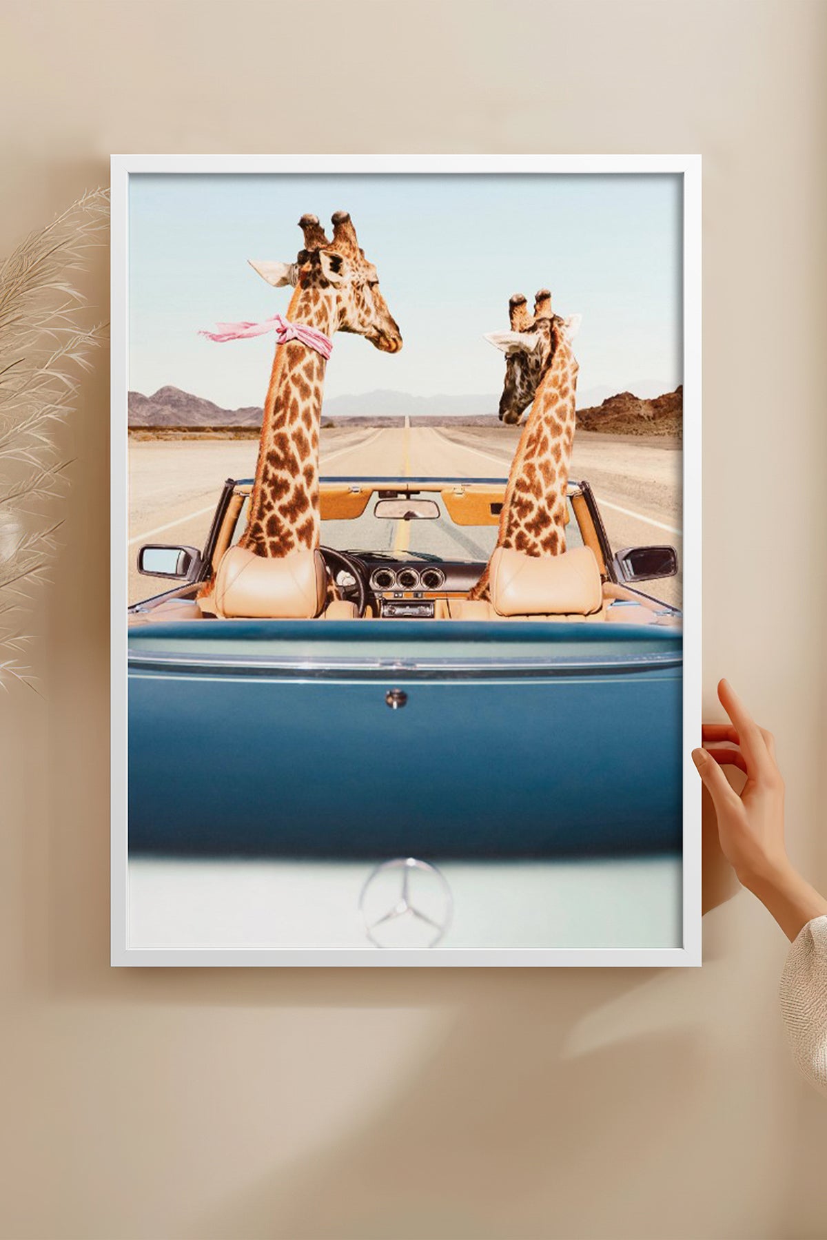 HOMEPACK Ahşap Çerçeveli Tablo Çerçeveli Poster Sanatsal Modern Duvar Dekoru BEK-8158