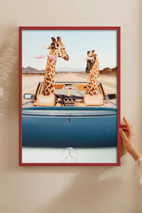HOMEPACK Ahşap Çerçeveli Tablo Çerçeveli Poster Sanatsal Modern Duvar Dekoru BEK-8158