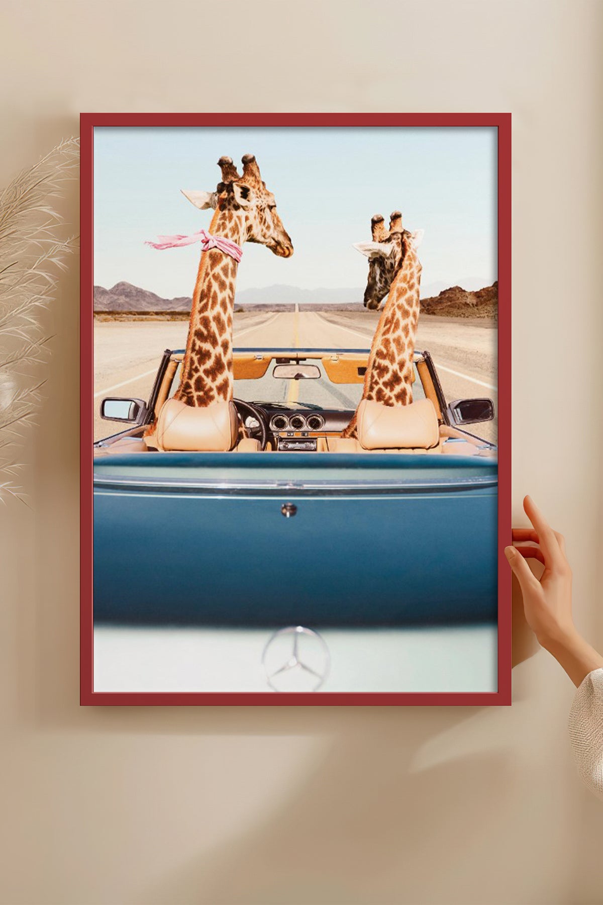 HOMEPACK Ahşap Çerçeveli Tablo Çerçeveli Poster Sanatsal Modern Duvar Dekoru BEK-8158