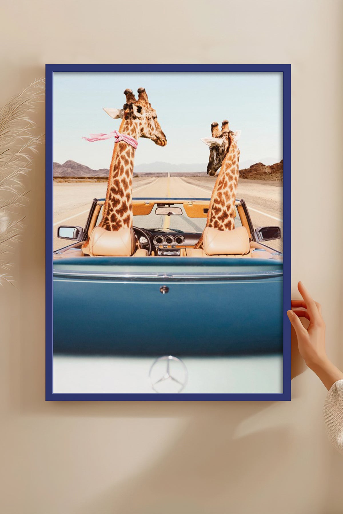 HOMEPACK Ahşap Çerçeveli Tablo Çerçeveli Poster Sanatsal Modern Duvar Dekoru BEK-8158