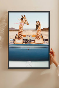 HOMEPACK Ahşap Çerçeveli Tablo Çerçeveli Poster Sanatsal Modern Duvar Dekoru BEK-8158