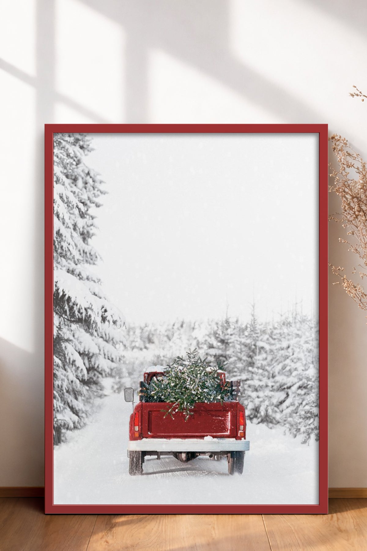 HOMEPACK Ahşap Çerçeveli Tablo Çerçeveli Poster Sanatsal Modern Duvar Dekoru BEK-8159