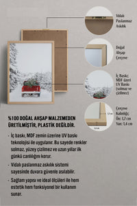 HOMEPACK Ahşap Çerçeveli Tablo Çerçeveli Poster Sanatsal Modern Duvar Dekoru BEK-8159