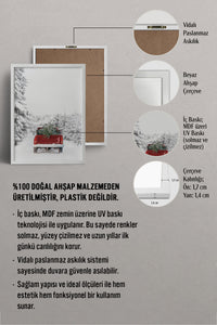 HOMEPACK Ahşap Çerçeveli Tablo Çerçeveli Poster Sanatsal Modern Duvar Dekoru BEK-8159