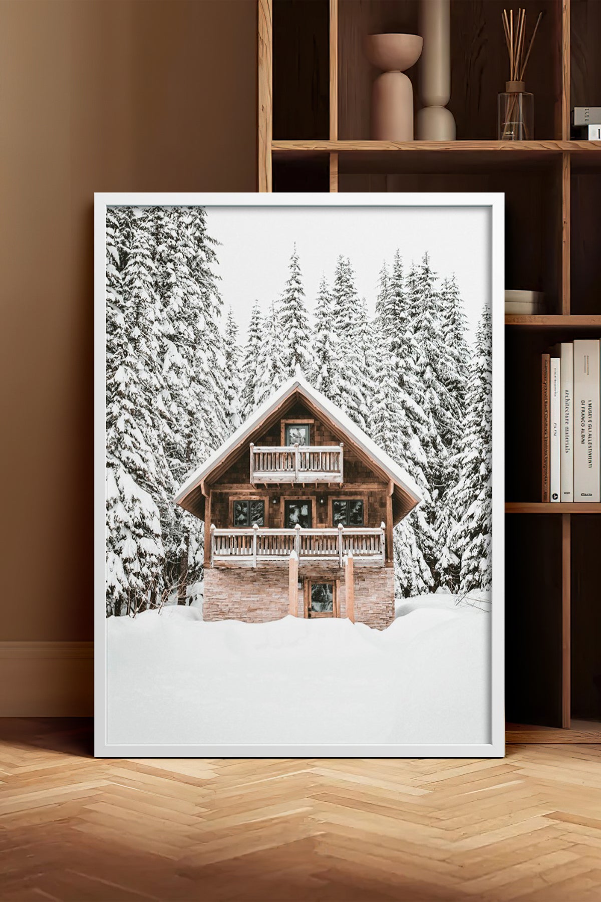 HOMEPACK Ahşap Çerçeveli Tablo Çerçeveli Poster Sanatsal Modern Duvar Dekoru BEK-8160