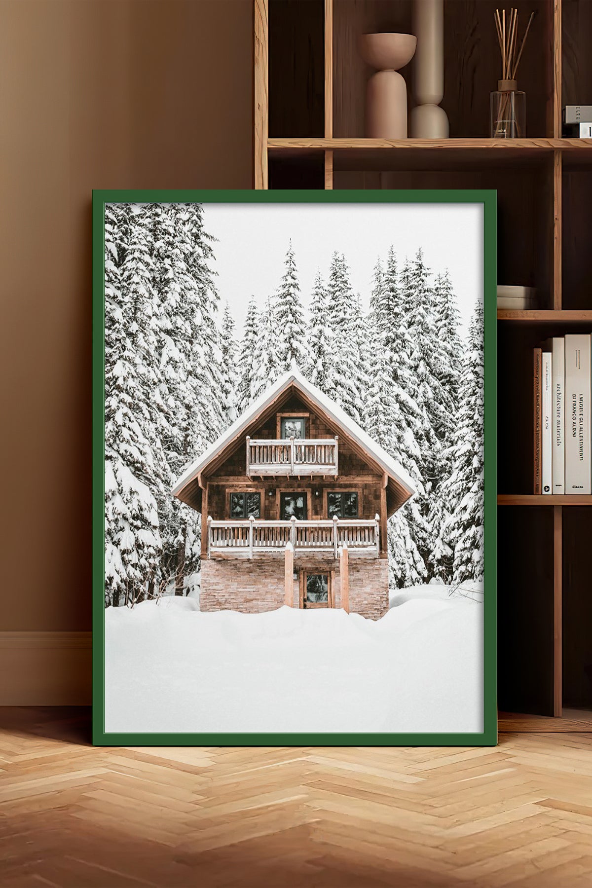 HOMEPACK Ahşap Çerçeveli Tablo Çerçeveli Poster Sanatsal Modern Duvar Dekoru BEK-8160