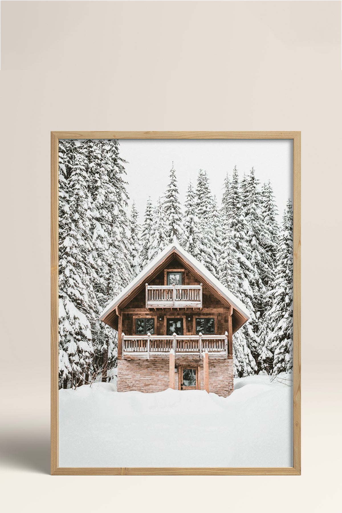 HOMEPACK Ahşap Çerçeveli Tablo Çerçeveli Poster Sanatsal Modern Duvar Dekoru BEK-8160