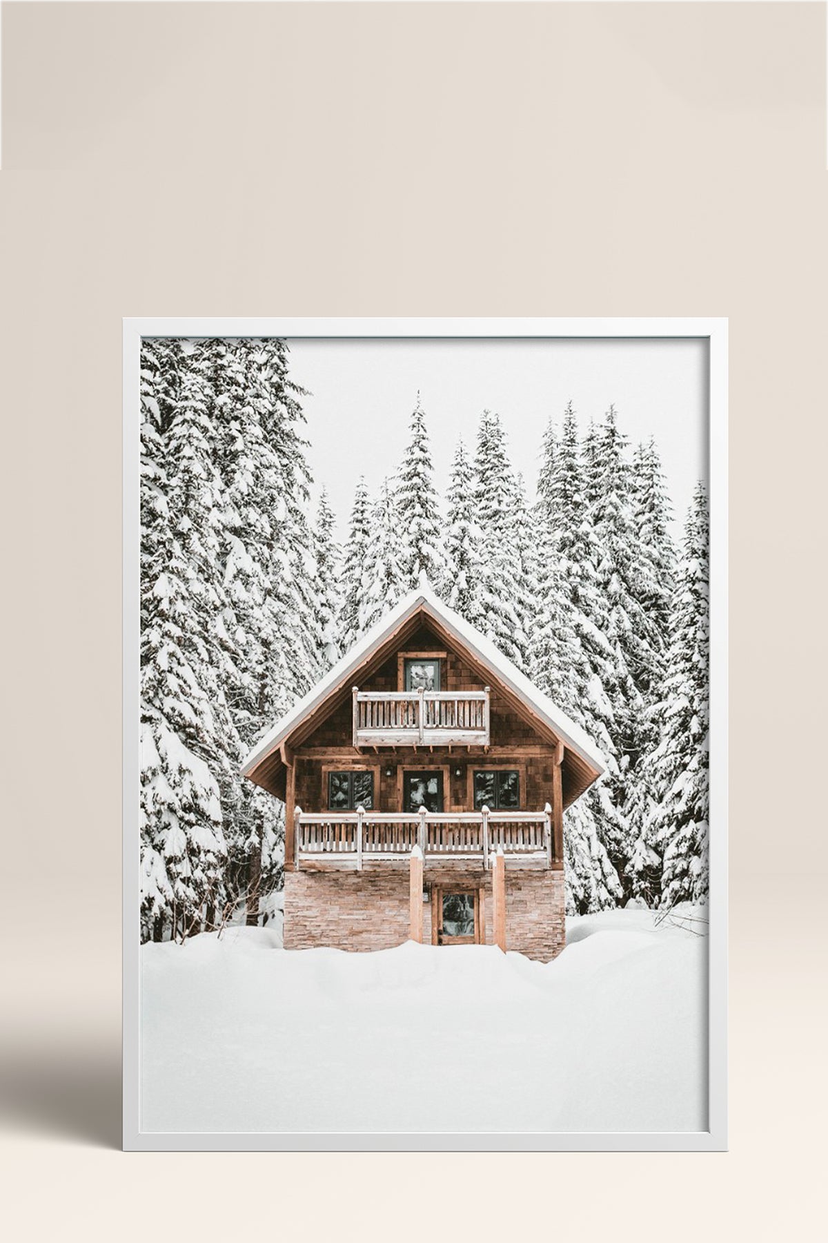 HOMEPACK Ahşap Çerçeveli Tablo Çerçeveli Poster Sanatsal Modern Duvar Dekoru BEK-8160