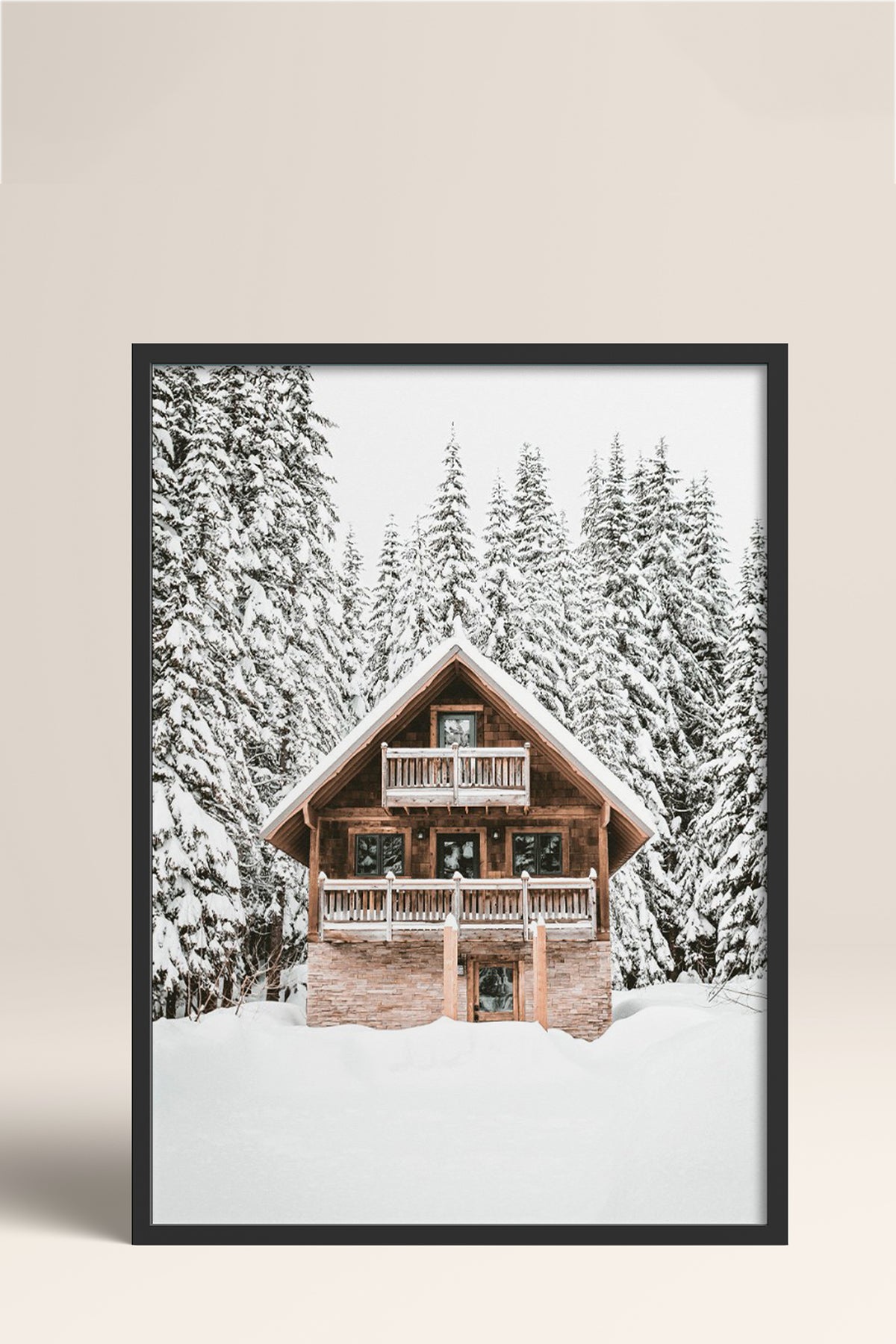 HOMEPACK Ahşap Çerçeveli Tablo Çerçeveli Poster Sanatsal Modern Duvar Dekoru BEK-8160