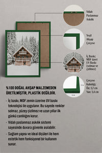 HOMEPACK Ahşap Çerçeveli Tablo Çerçeveli Poster Sanatsal Modern Duvar Dekoru BEK-8160