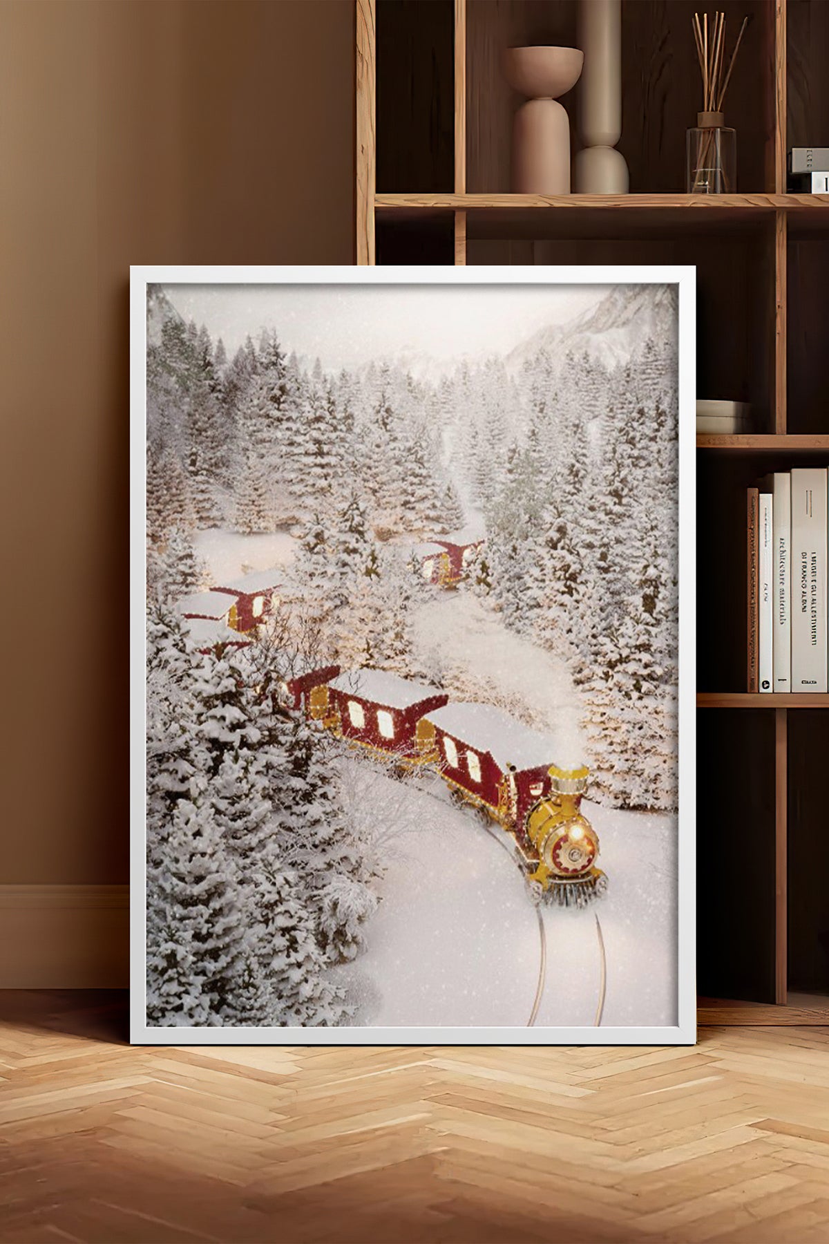 HOMEPACK Ahşap Çerçeveli Tablo Çerçeveli Poster Sanatsal Modern Duvar Dekoru BEK-8161