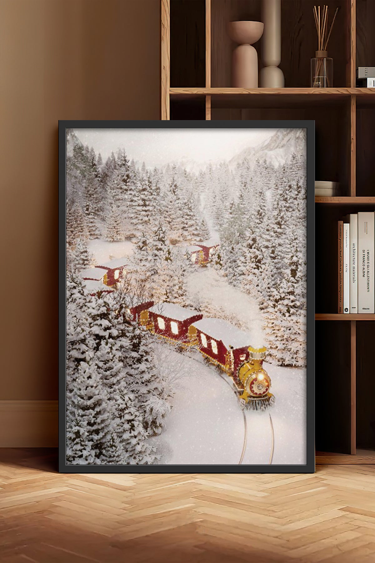 HOMEPACK Ahşap Çerçeveli Tablo Çerçeveli Poster Sanatsal Modern Duvar Dekoru BEK-8161