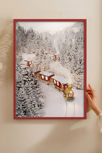HOMEPACK Ahşap Çerçeveli Tablo Çerçeveli Poster Sanatsal Modern Duvar Dekoru BEK-8161