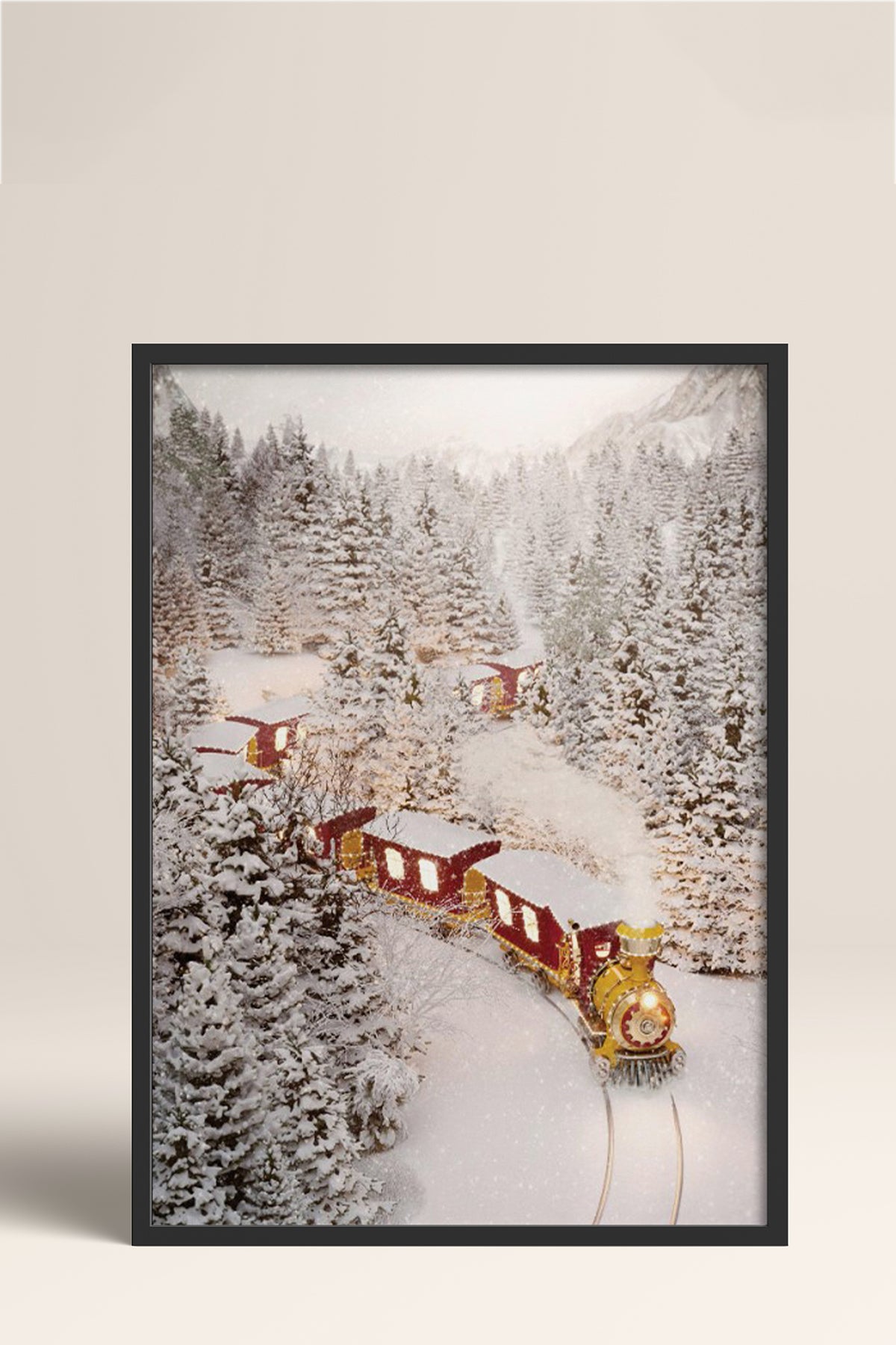 HOMEPACK Ahşap Çerçeveli Tablo Çerçeveli Poster Sanatsal Modern Duvar Dekoru BEK-8161