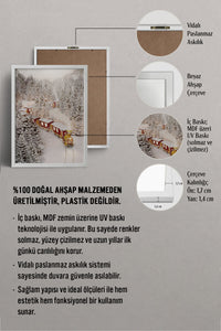 HOMEPACK Ahşap Çerçeveli Tablo Çerçeveli Poster Sanatsal Modern Duvar Dekoru BEK-8161