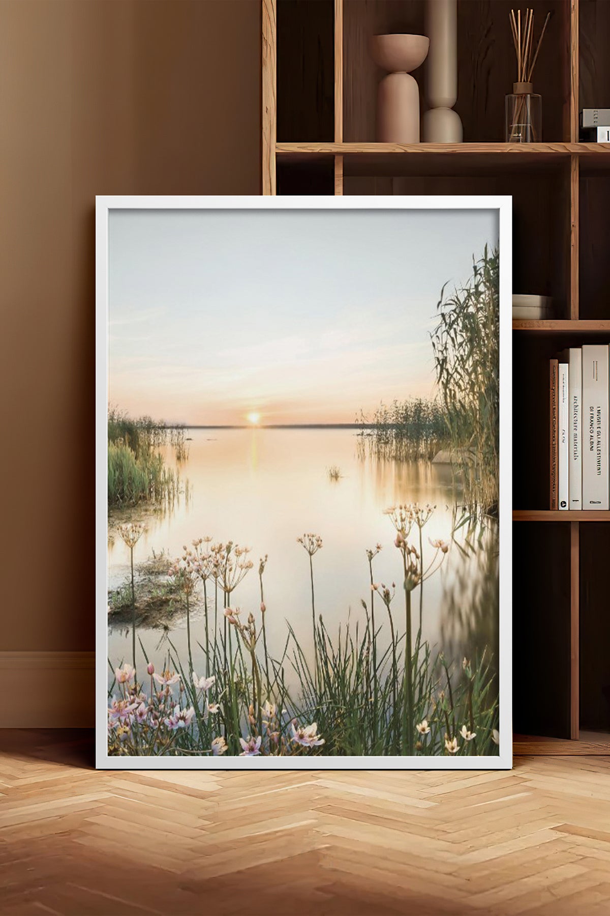 HOMEPACK Ahşap Çerçeveli Tablo Çerçeveli Poster Sanatsal Modern Duvar Dekoru BEK-8162