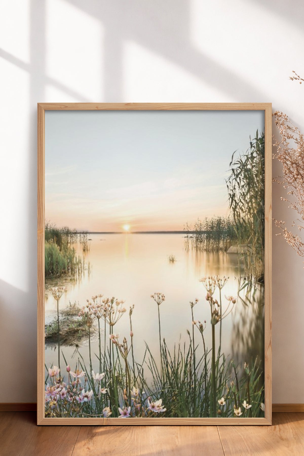 HOMEPACK Ahşap Çerçeveli Tablo Çerçeveli Poster Sanatsal Modern Duvar Dekoru BEK-8162
