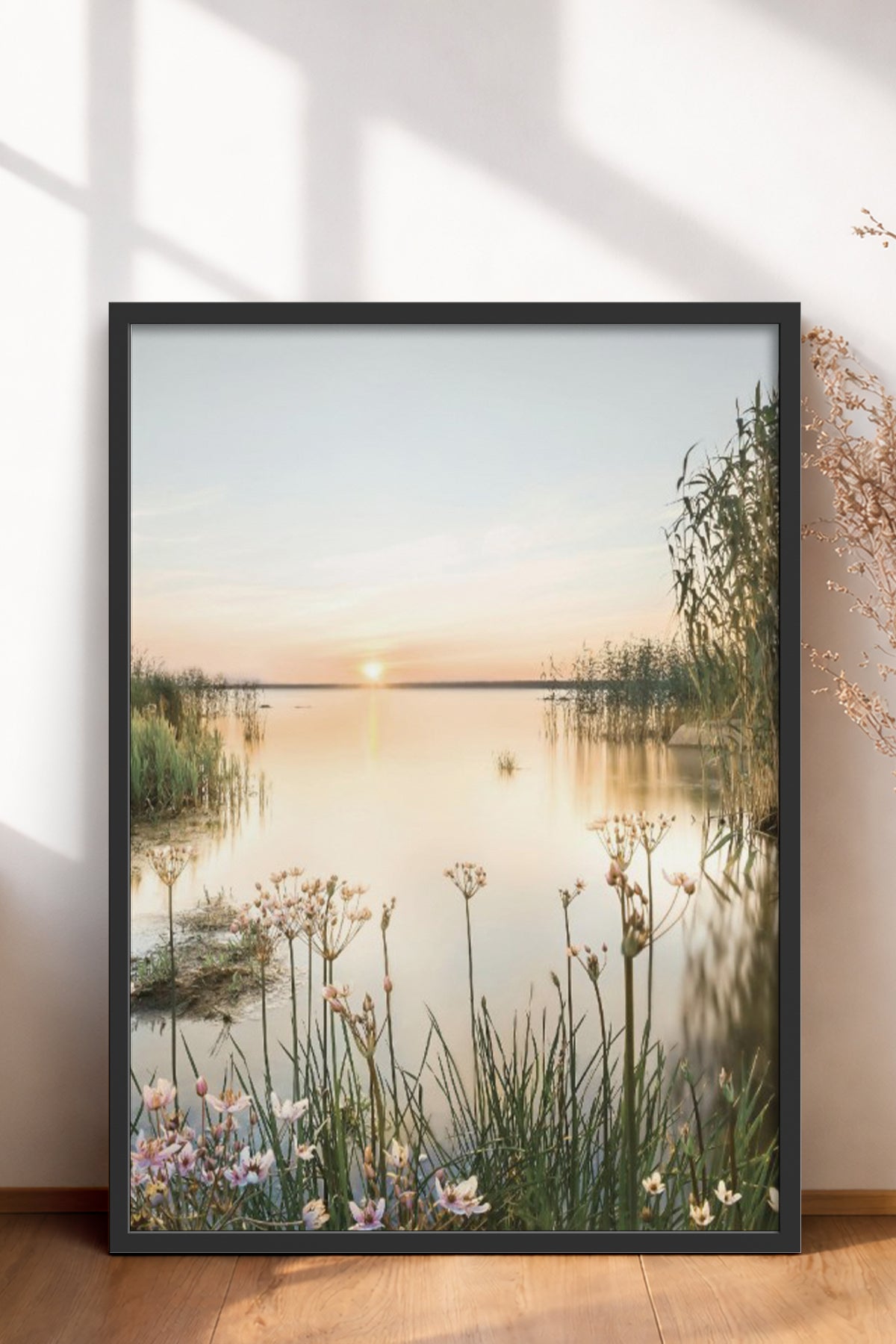 HOMEPACK Ahşap Çerçeveli Tablo Çerçeveli Poster Sanatsal Modern Duvar Dekoru BEK-8162