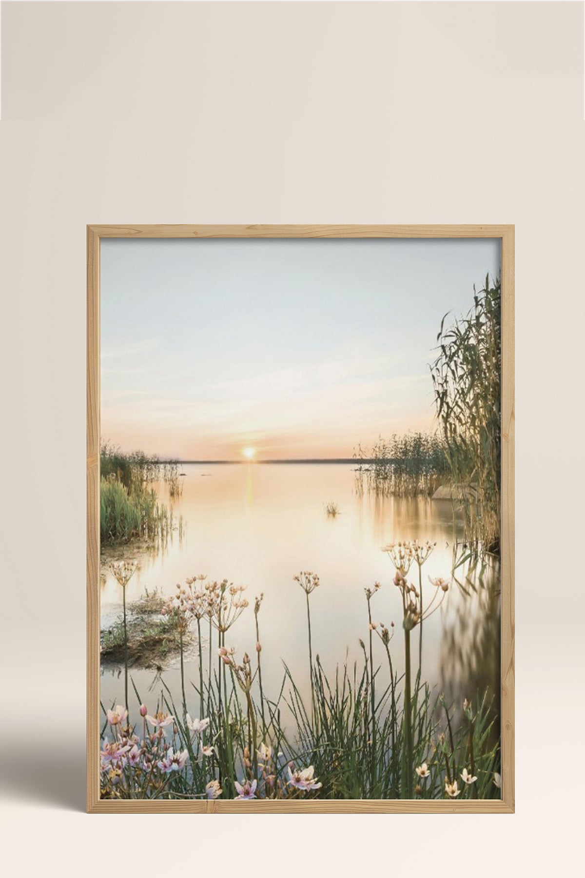 HOMEPACK Ahşap Çerçeveli Tablo Çerçeveli Poster Sanatsal Modern Duvar Dekoru BEK-8162