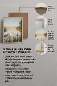 HOMEPACK Ahşap Çerçeveli Tablo Çerçeveli Poster Sanatsal Modern Duvar Dekoru BEK-8162
