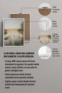 HOMEPACK Ahşap Çerçeveli Tablo Çerçeveli Poster Sanatsal Modern Duvar Dekoru BEK-8162
