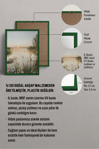 HOMEPACK Ahşap Çerçeveli Tablo Çerçeveli Poster Sanatsal Modern Duvar Dekoru BEK-8162