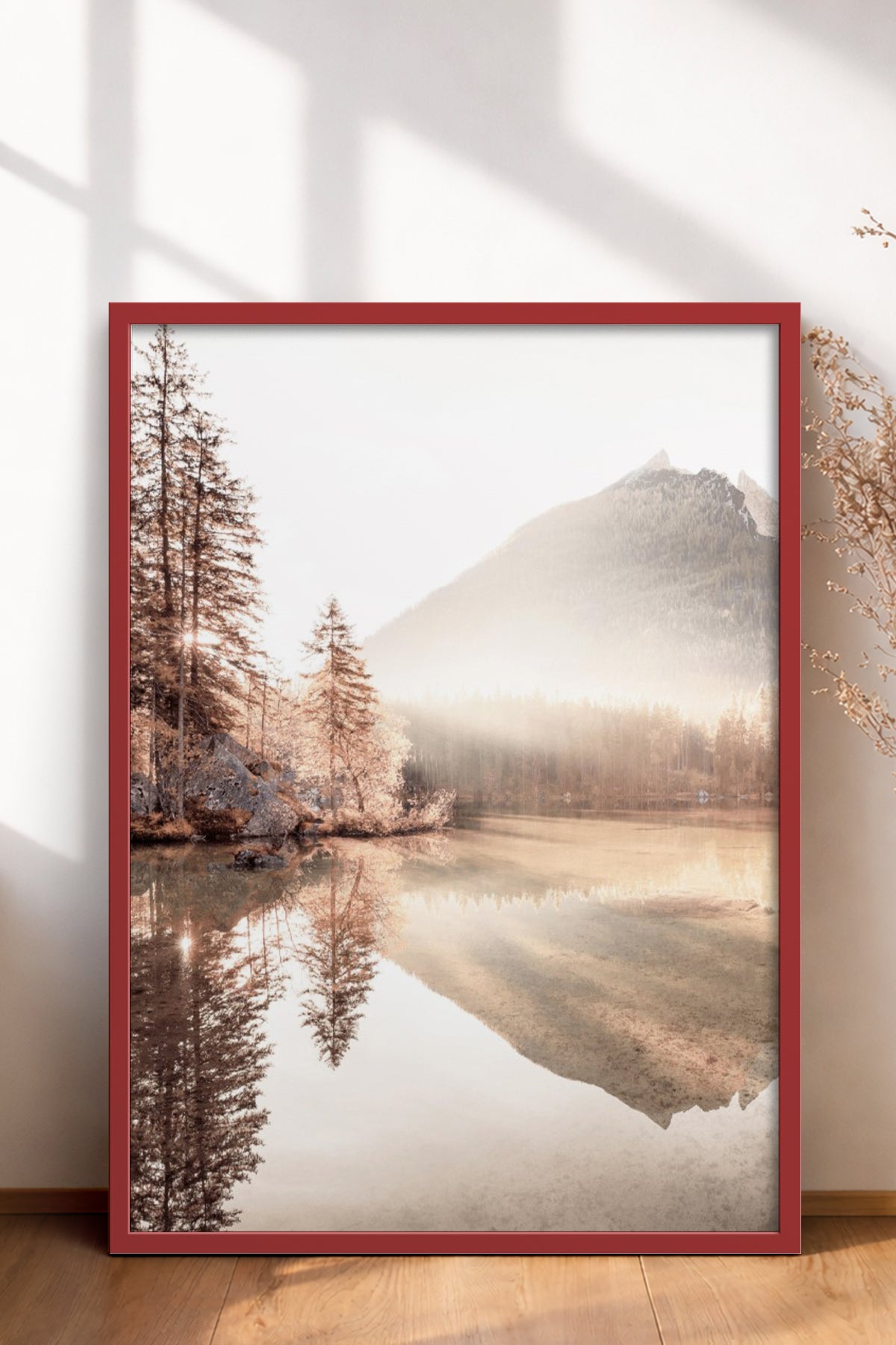 HOMEPACK Ahşap Çerçeveli Tablo Çerçeveli Poster Sanatsal Modern Duvar Dekoru BEK-8163