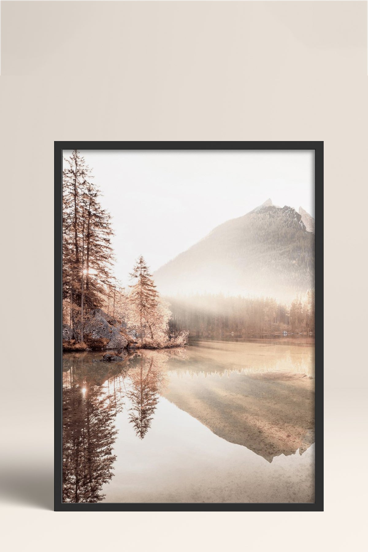 HOMEPACK Ahşap Çerçeveli Tablo Çerçeveli Poster Sanatsal Modern Duvar Dekoru BEK-8163