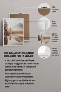 HOMEPACK Ahşap Çerçeveli Tablo Çerçeveli Poster Sanatsal Modern Duvar Dekoru BEK-8163