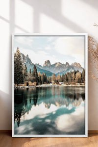 HOMEPACK Ahşap Çerçeveli Tablo Çerçeveli Poster Sanatsal Modern Duvar Dekoru BEK-8164