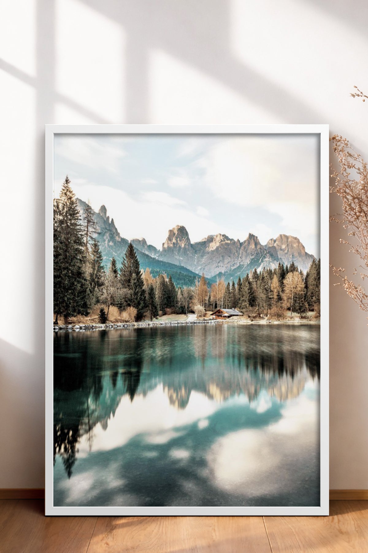 HOMEPACK Ahşap Çerçeveli Tablo Çerçeveli Poster Sanatsal Modern Duvar Dekoru BEK-8164
