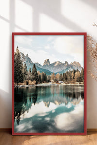 HOMEPACK Ahşap Çerçeveli Tablo Çerçeveli Poster Sanatsal Modern Duvar Dekoru BEK-8164