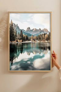 HOMEPACK Ahşap Çerçeveli Tablo Çerçeveli Poster Sanatsal Modern Duvar Dekoru BEK-8164