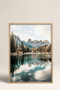 HOMEPACK Ahşap Çerçeveli Tablo Çerçeveli Poster Sanatsal Modern Duvar Dekoru BEK-8164
