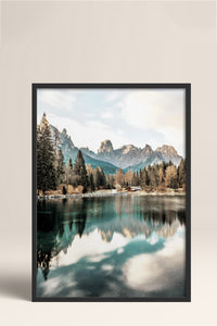 HOMEPACK Ahşap Çerçeveli Tablo Çerçeveli Poster Sanatsal Modern Duvar Dekoru BEK-8164