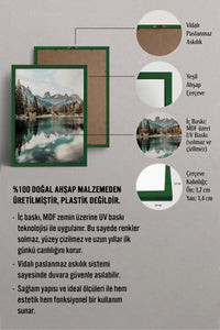 HOMEPACK Ahşap Çerçeveli Tablo Çerçeveli Poster Sanatsal Modern Duvar Dekoru BEK-8164