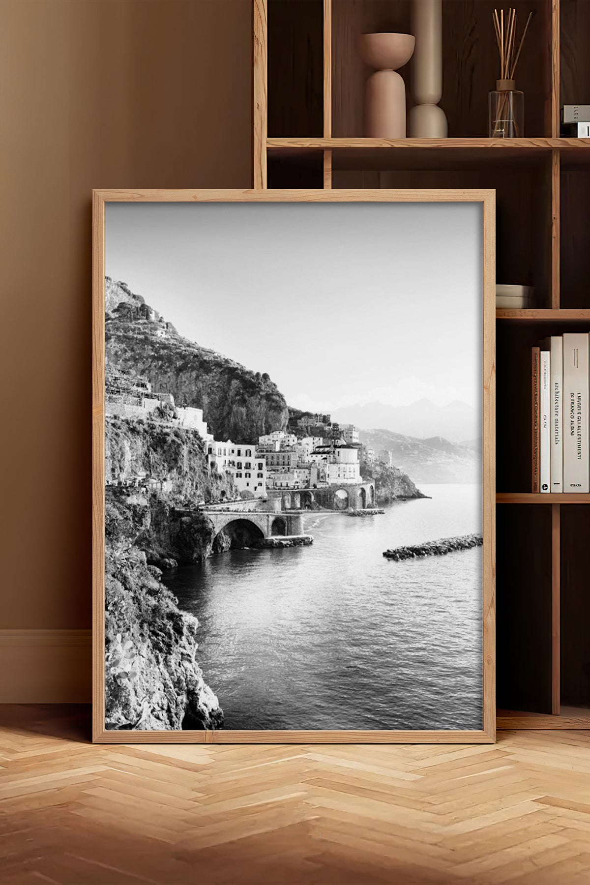 HOMEPACK Ahşap Çerçeveli Tablo Çerçeveli Poster Sanatsal Modern Duvar Dekoru BEK-8165