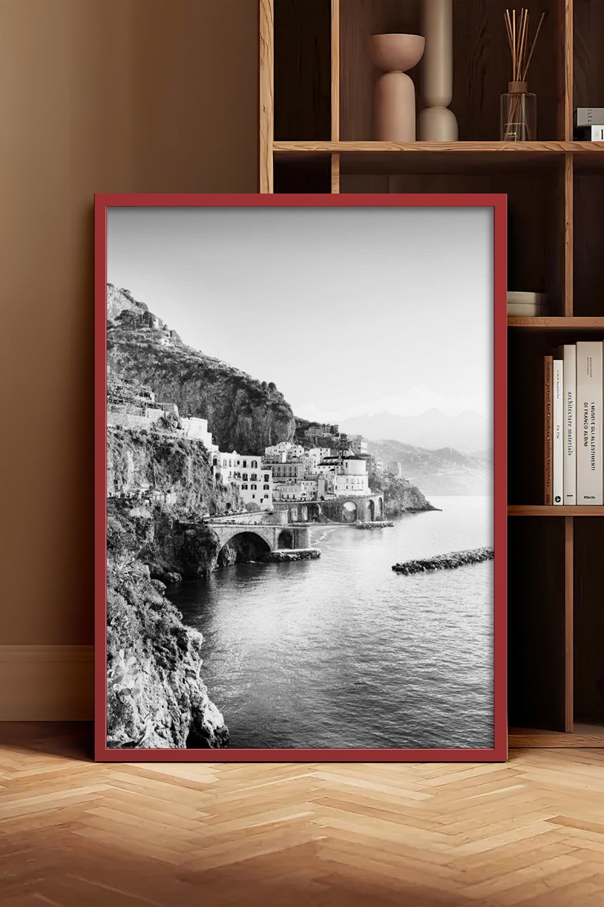 HOMEPACK Ahşap Çerçeveli Tablo Çerçeveli Poster Sanatsal Modern Duvar Dekoru BEK-8165