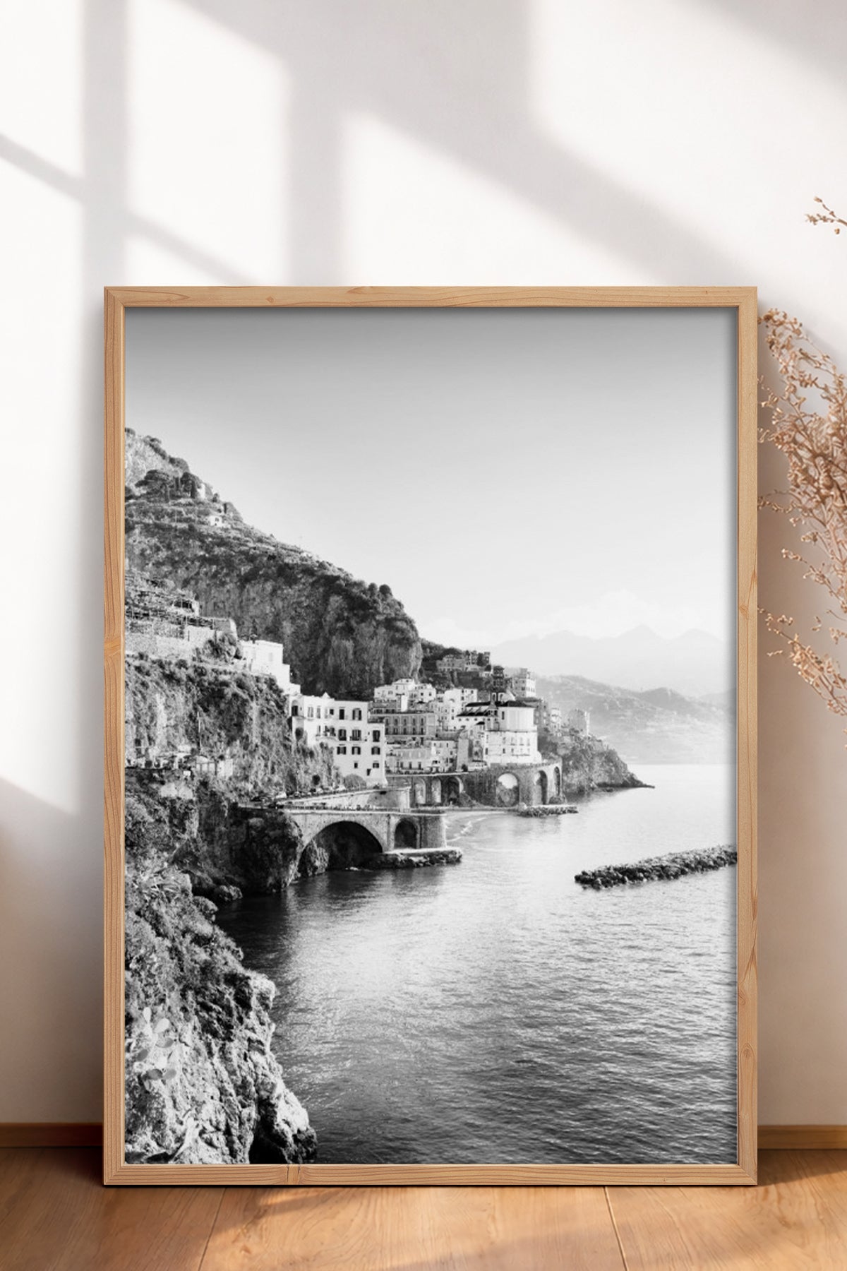 HOMEPACK Ahşap Çerçeveli Tablo Çerçeveli Poster Sanatsal Modern Duvar Dekoru BEK-8165