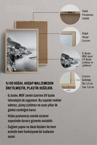 HOMEPACK Ahşap Çerçeveli Tablo Çerçeveli Poster Sanatsal Modern Duvar Dekoru BEK-8165